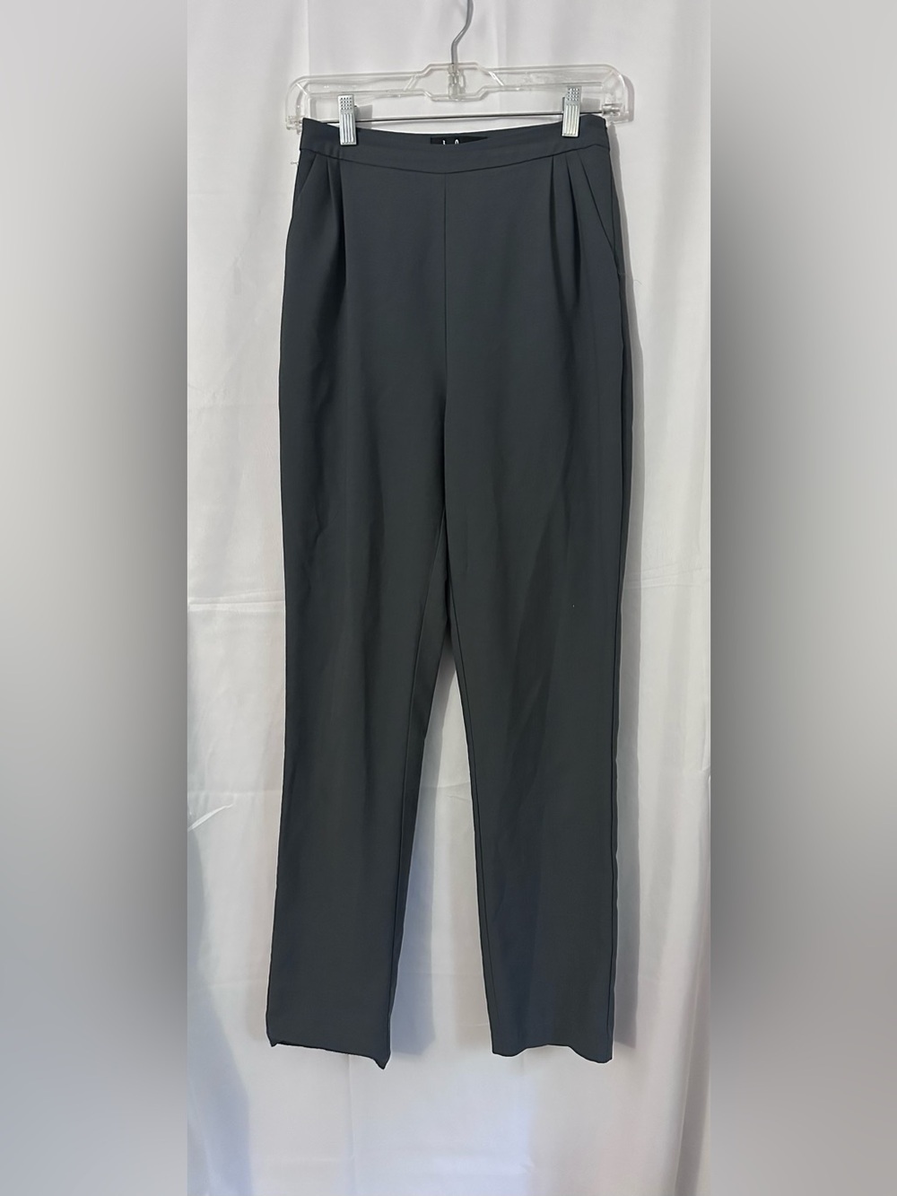 Lulu's Charcoal Straight-Leg Tailored Trousers